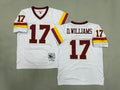 Mens Doug Williams#17 white Washington Commanders  Vintage Throwback Jersey