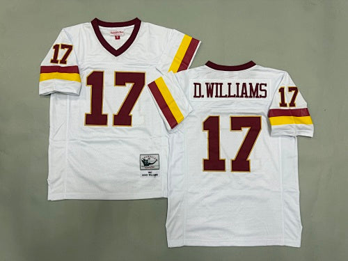 Mens Doug Williams#17 white Washington Commanders  Vintage Throwback Jersey