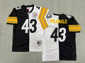 Mens Troy Polamalu#43 Pittsburgh Steelers Vintage Throwback Jersey