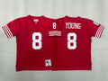 Youth Steve Young#8 San Francisco 49ers Red Vintage Throwback Jersey