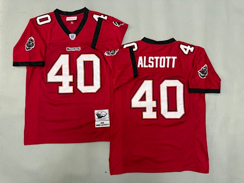 Mens Mike Alstott#40 Tampa Bay Buccaneers Vintage Throwback Jersey