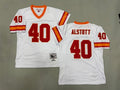 Mens Mike Alstott#40 white Tampa Bay Buccaneers Vintage Throwback Jersey